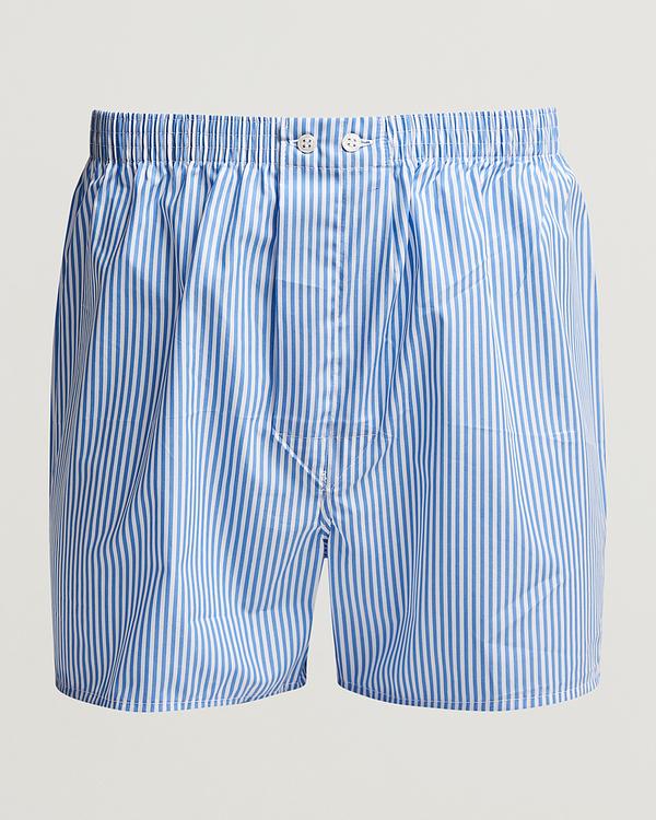 Striped light blue boxer shorts from Derek Rose