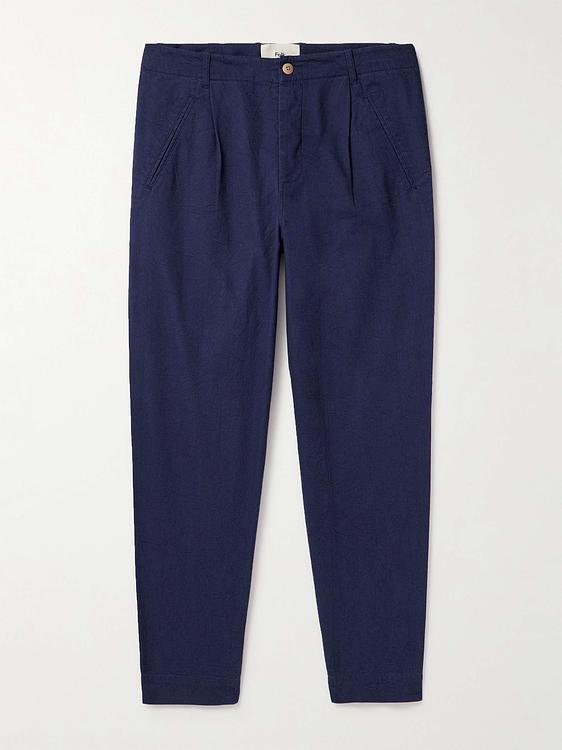 Dark blue casual trousers from Folk