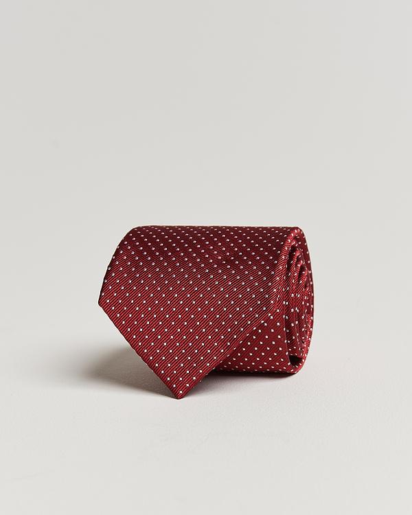 Dotted dark red tie from Amanda Christensen