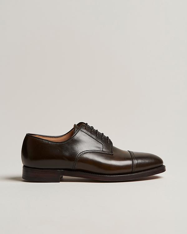 Dark brown derby shoes from Crockett & Jones