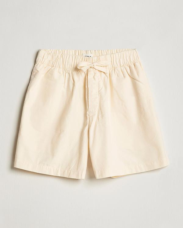 White linen shorts from Tekla