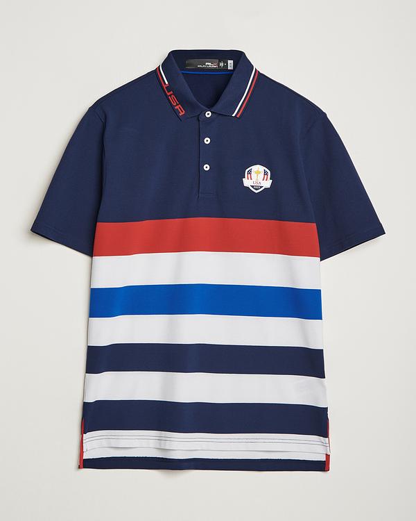 Striped multicolor short sleeve polo shirt from RLX Ralph Lauren