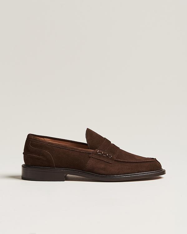 Dark brown loafers from Tricker's