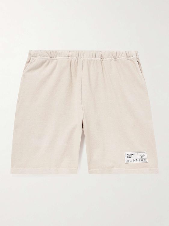 White sweatshorts from Pasadena Leisure Club