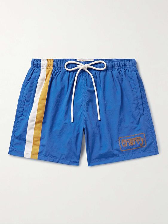 Blue drawstring shorts from Cherry Los Angeles