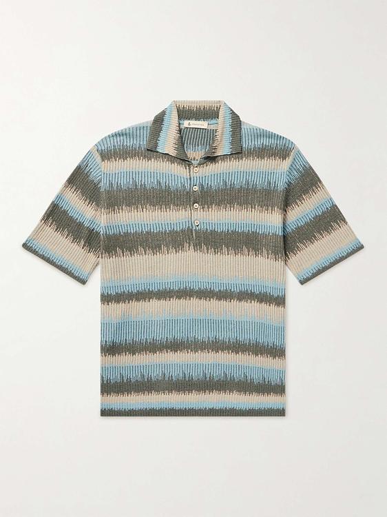 Striped multicolor short sleeve shirt from Piacenza 1733