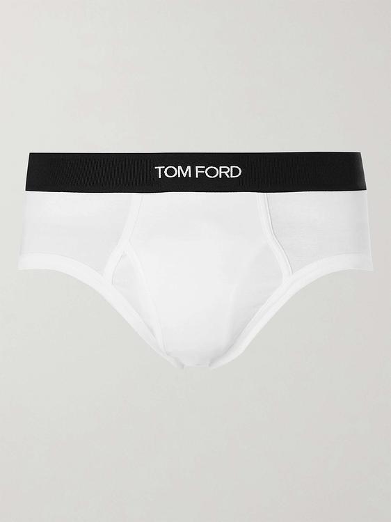 Print dark grey briefs from Tom Ford
