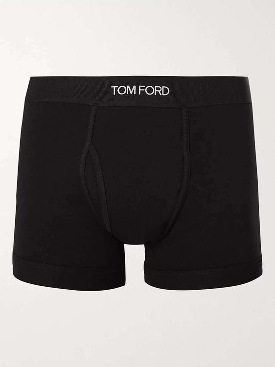 Print black boxer briefs from Tom Ford
