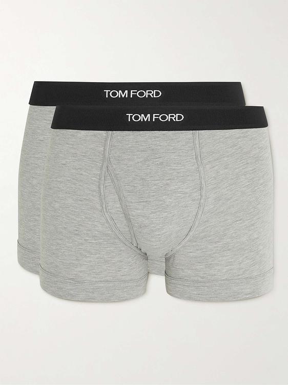 Print grey boxer briefs from Tom Ford