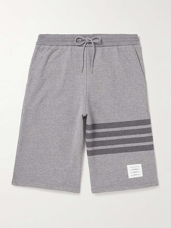 Grey sweatshorts from Thom Browne
