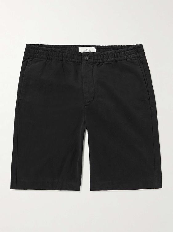 Black chino shorts from Mr P.
