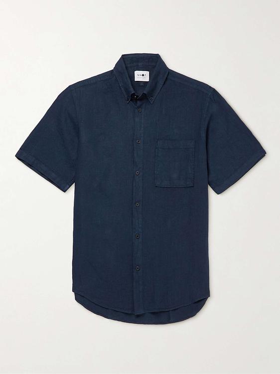 Dark blue short sleeve shirt from NN07