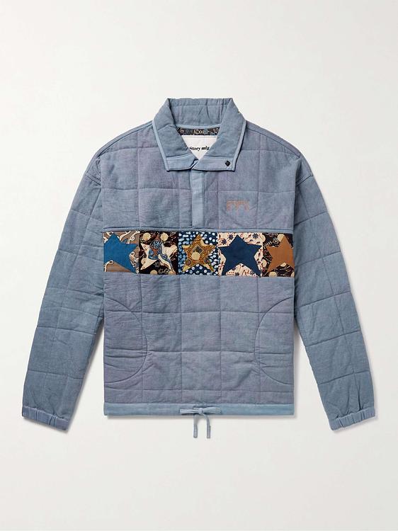 Print blue casual jacket from Story Mfg.
