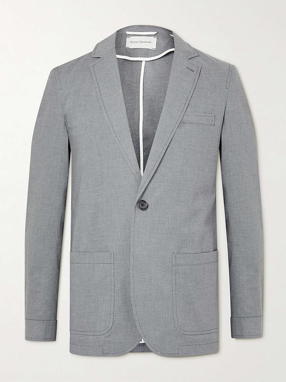 Grey suit jacket from Oliver Spencer