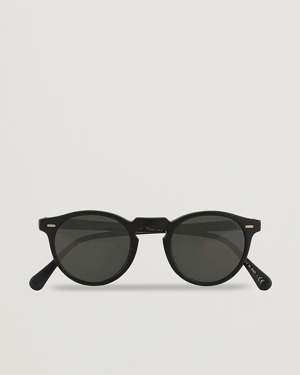 Black round frame sunglasses from Oliver Peoples