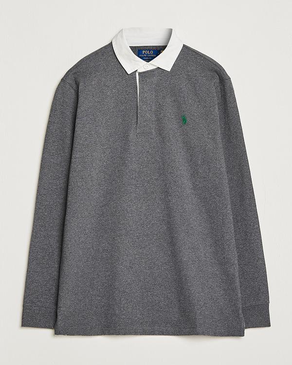 Grey long sleeve polo shirt from Polo Ralph Lauren