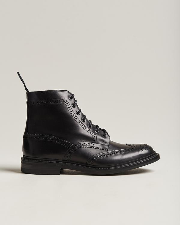 Black lace-up boots from Tricker's