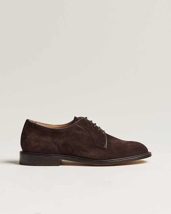 Dark brown derby shoes from Tricker's