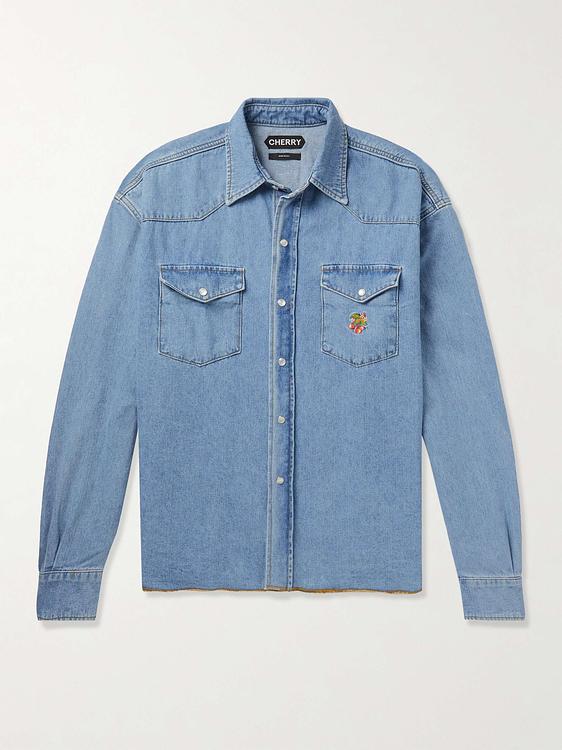 Blue casual jacket from Cherry Los Angeles