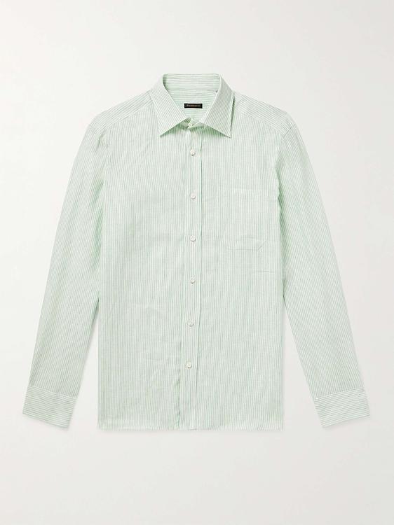 Light green casual shirt from Rubinacci