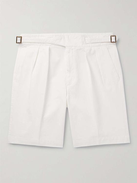 White chino shorts from Rubinacci