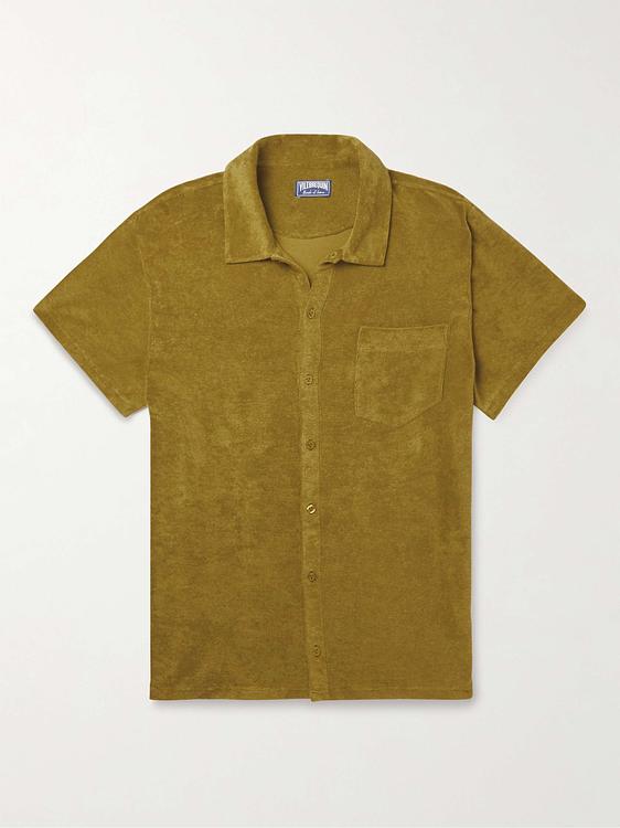 Taupe short sleeve polo shirt from Vilebrequin