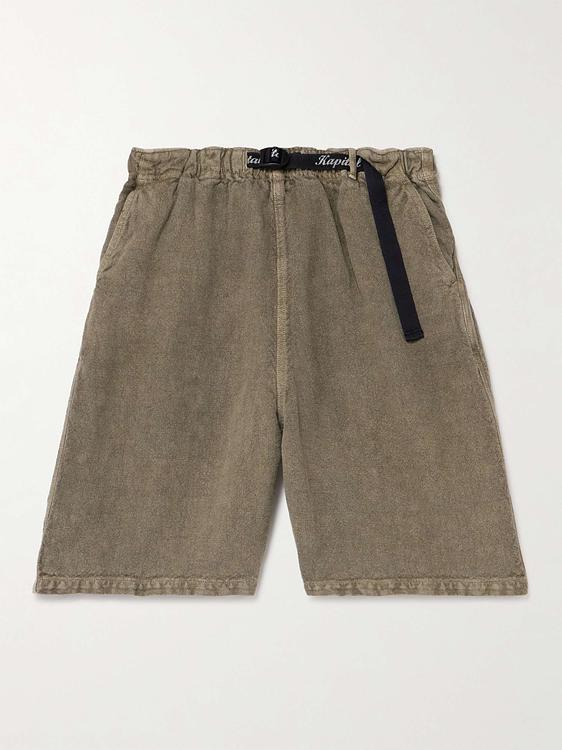 Taupe chino shorts from Kapital