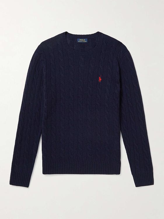 Dark blue cashmere sweater from Polo Ralph Lauren