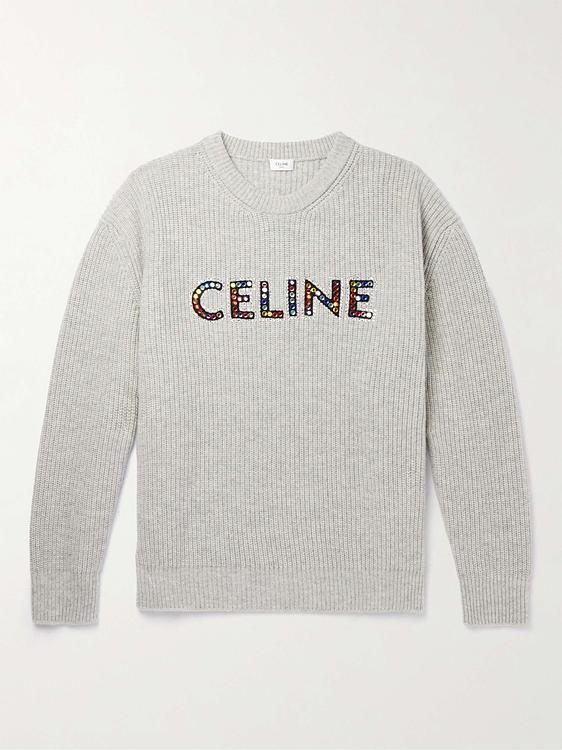Print white sweatshirt from Celine Homme
