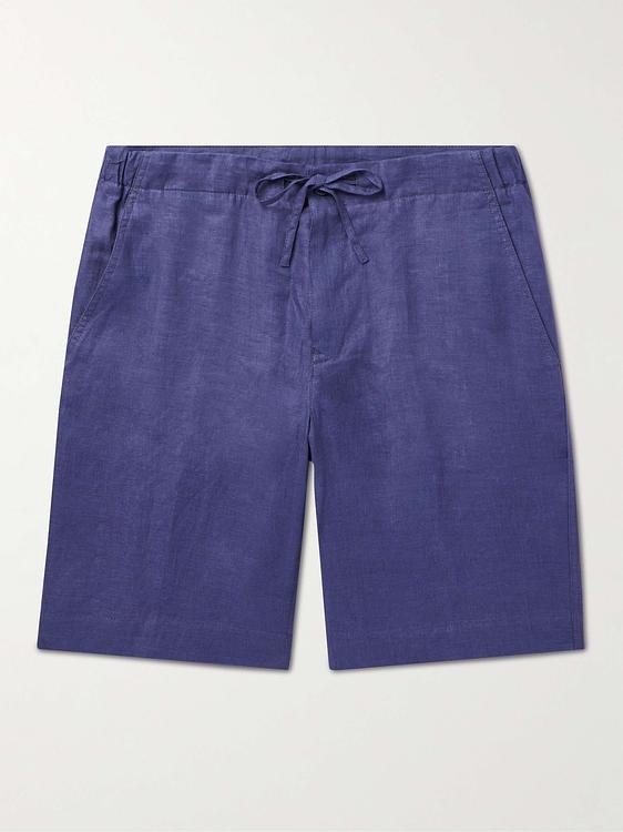 Dark blue chino shorts from Loro Piana