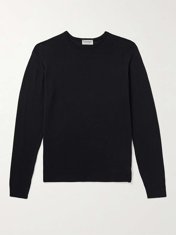 Black sweatshirt from John Smedley