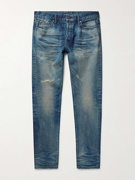 Dark blue jeans from John Elliott