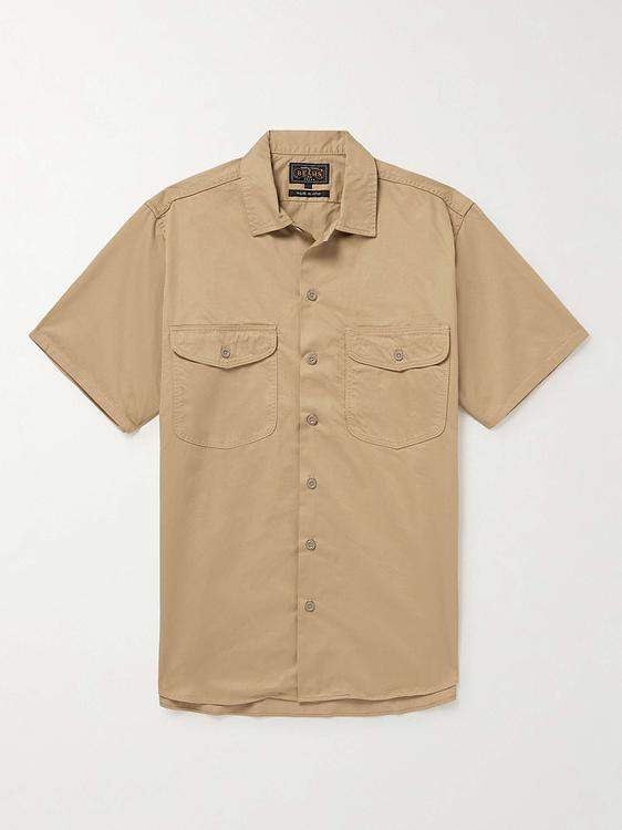 Taupe short sleeve shirt from Beams Plus