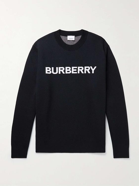 Print black sweatshirt from Burberry