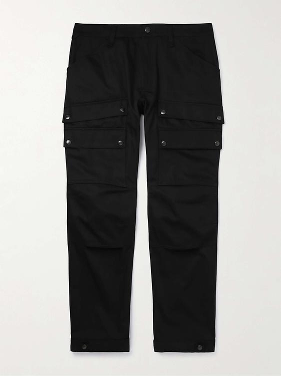 Black cargo trousers from Burberry