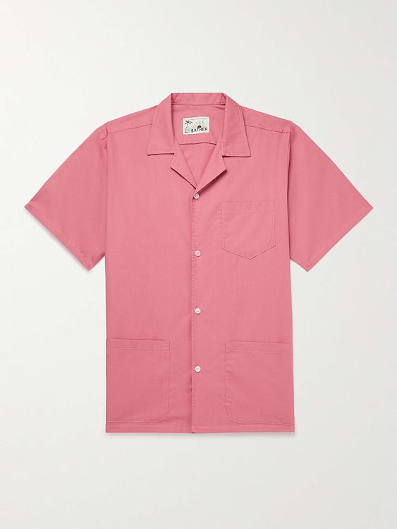 Pink short sleeve polo shirt from Bather