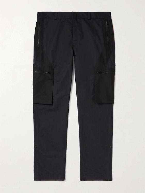 Black cargo trousers from Saif Ud Deen