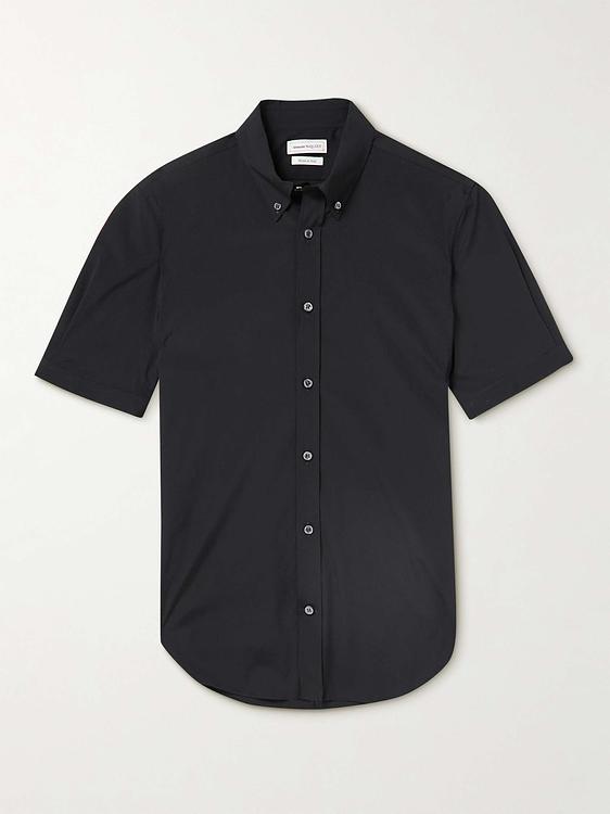 Black short sleeve shirt from Alexander Mcqueen