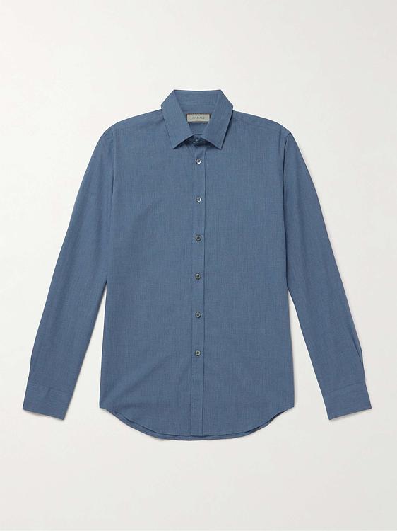 Dark grey casual shirt from Canali