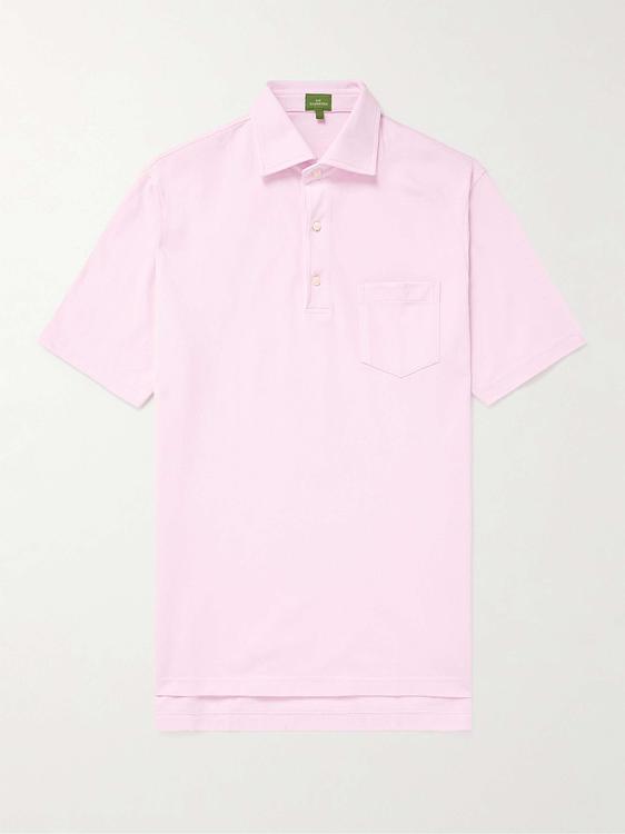 Light purple short sleeve polo shirt from Sid Mashburn