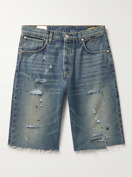 Dark grey denim shorts from Rhude