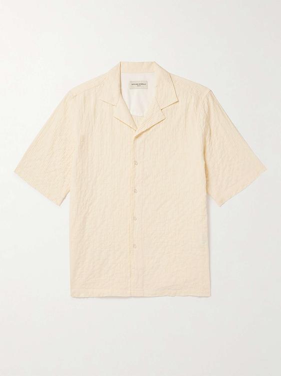 White short sleeve polo shirt from Officine Générale
