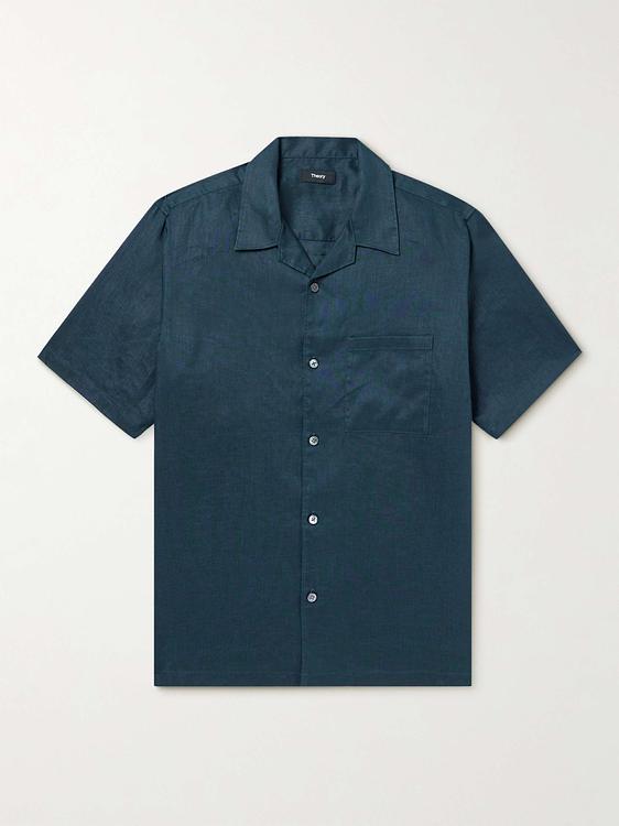 Dark blue short sleeve shirt from Theory