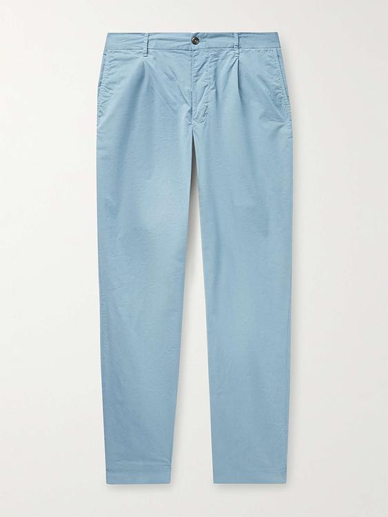 Blue chinos from Incotex