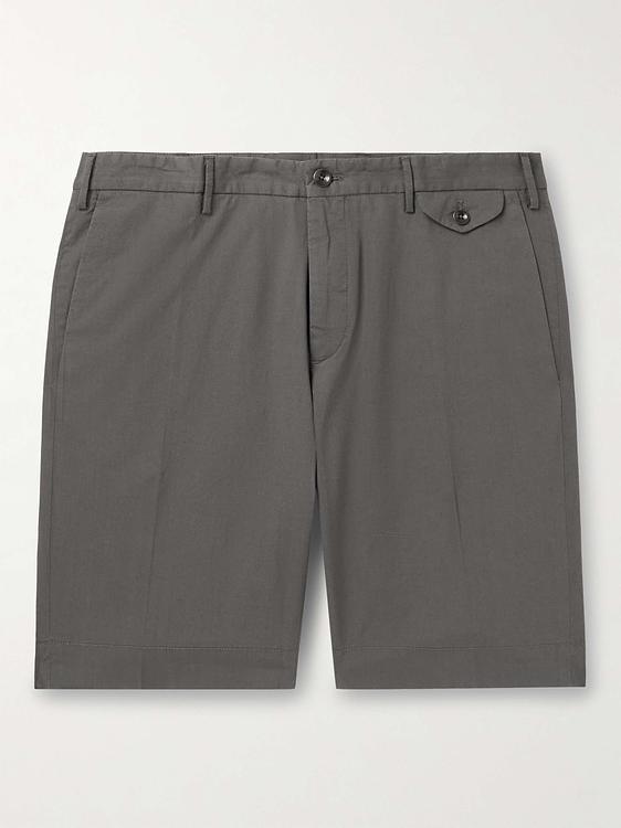 Grey chino shorts from Incotex