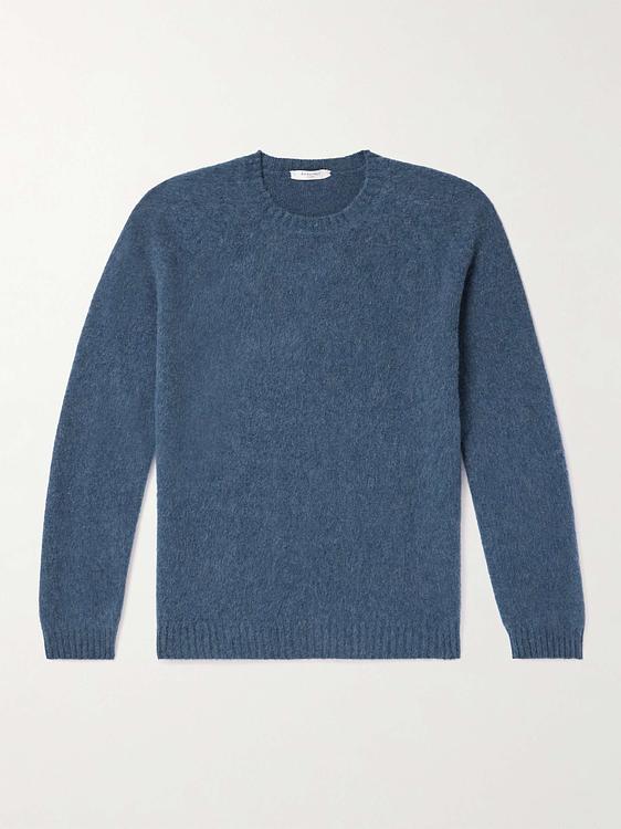 Dark grey cashmere sweater from Boglioli