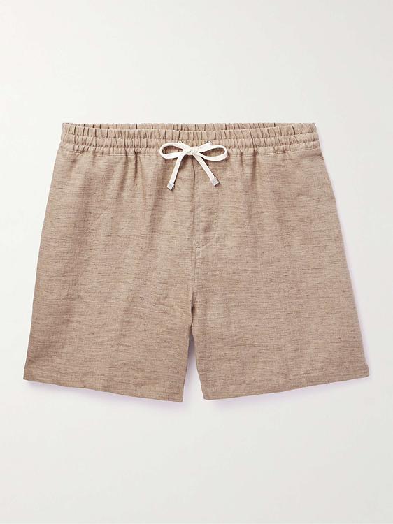 Taupe sweatshorts from Loro Piana