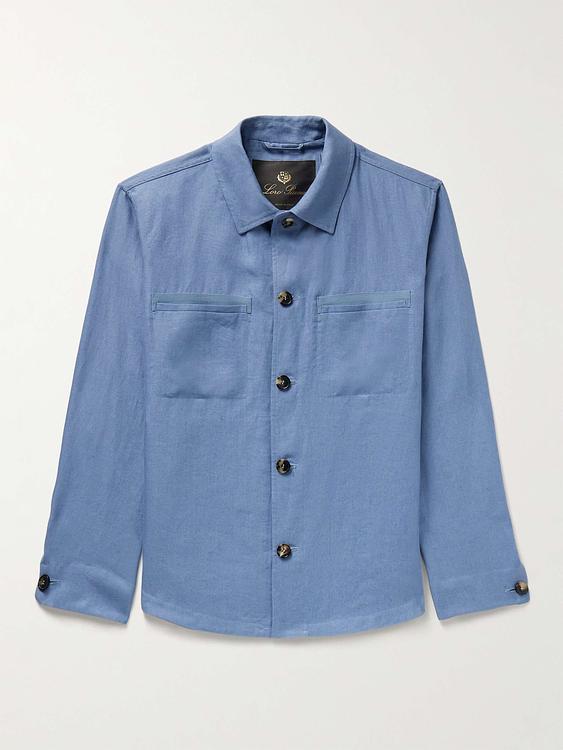Blue overshirt from Loro Piana