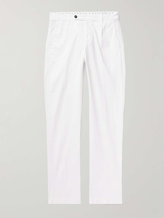 White formal trousers from Massimo Alba