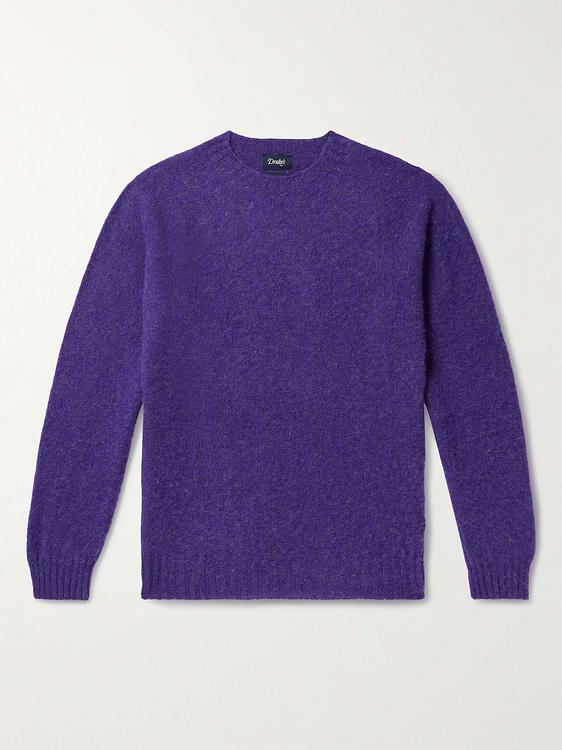 Dark blue sweater from Drake's